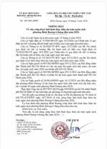 Về việc công khai tình hình thực hiện dự toán ngân sách phường Bình Dương 6 tháng đầu năm 2026