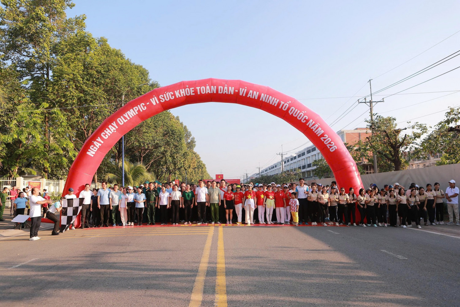 Phường Bình Dương Sôi nổi “Ngày chạy Olympic vì sức khỏe toàn dân năm 2026”